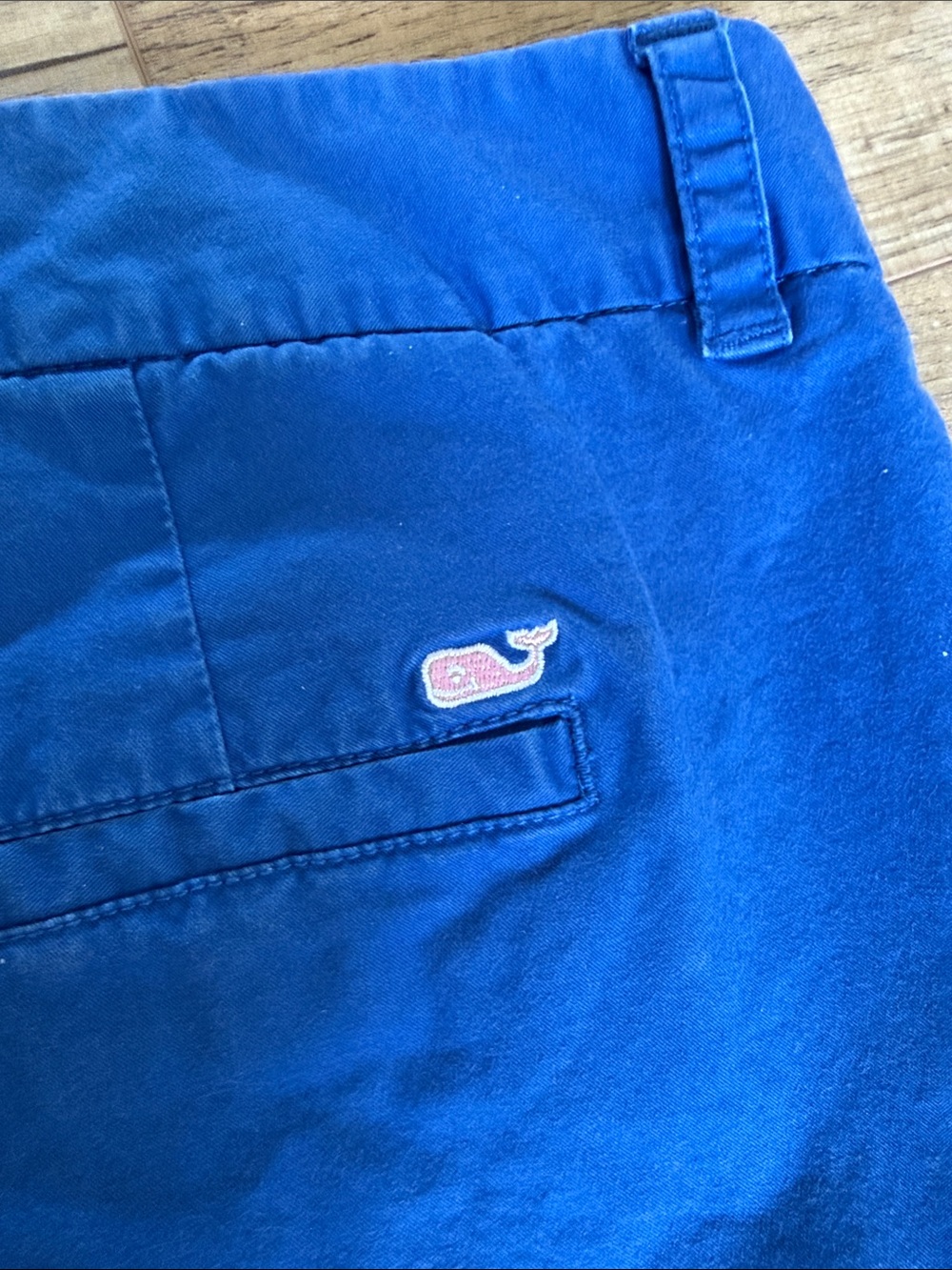 Vineyard Vines Bright Blue Button-Waist Shorts - Picture 7 of 7